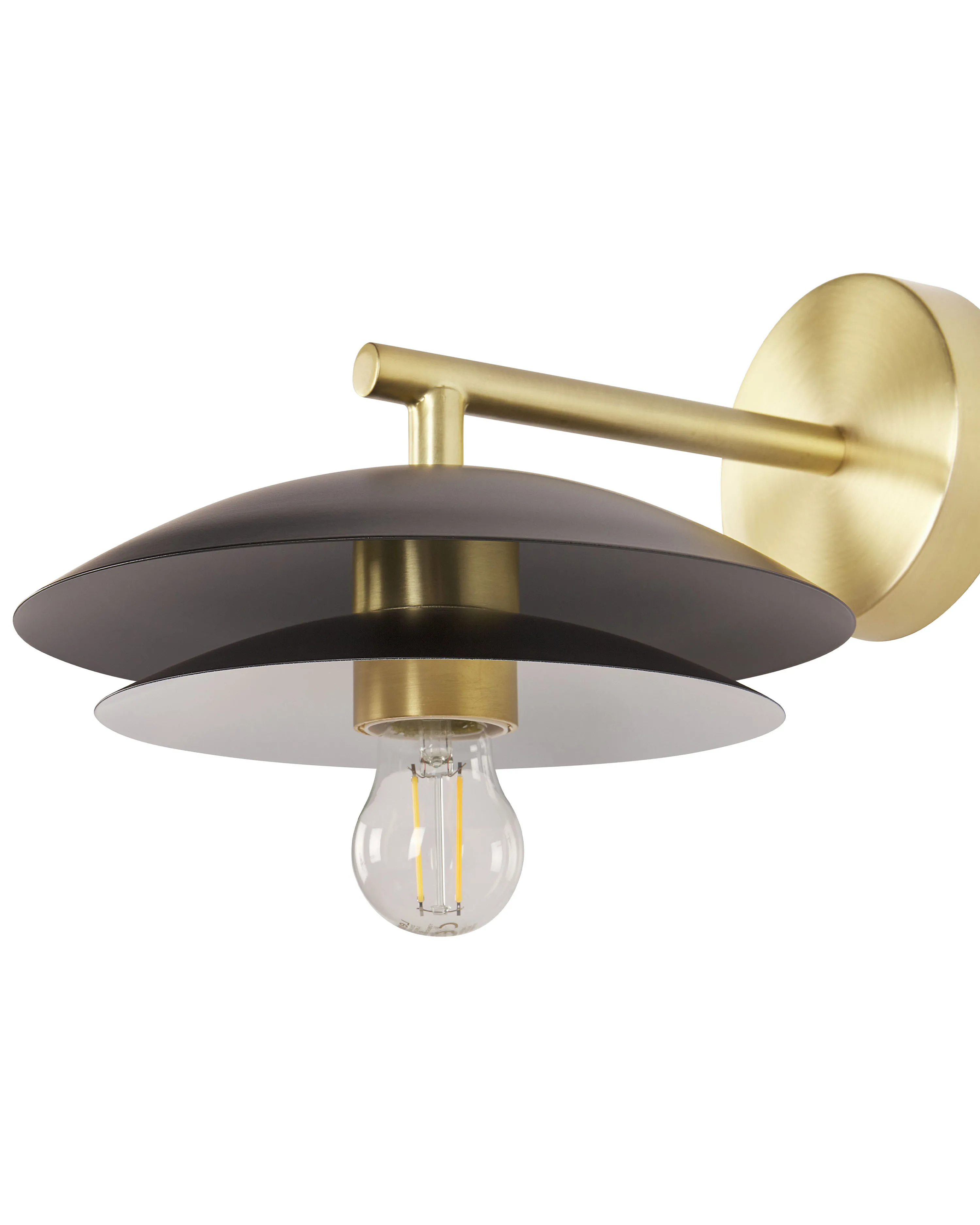 Wandlamp LASOLO Metaal Zwart