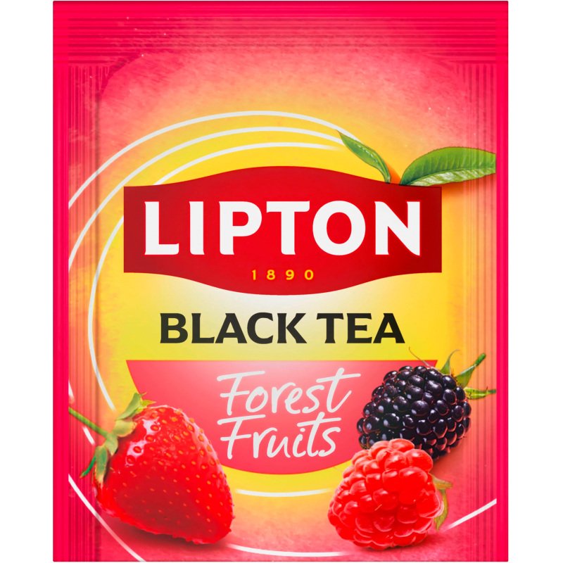 Thé noir fruits rouges Lipton - Boîte de 25 sachets fraîcheur