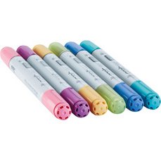 Marqueur ciao, kit de 6 'Pastels'