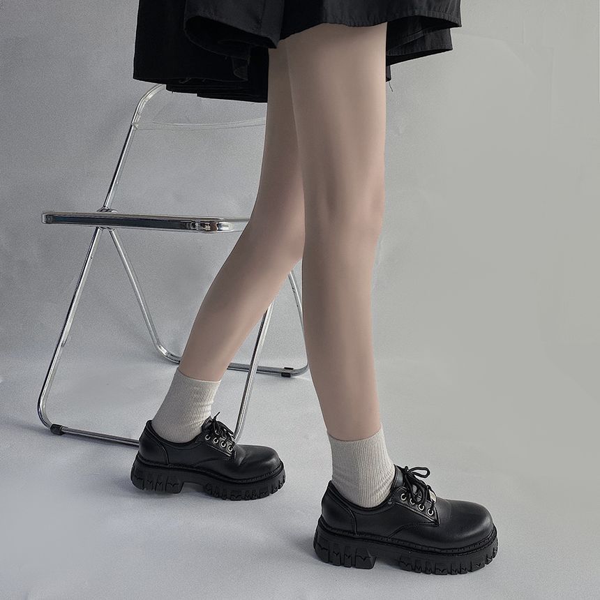 SouthBay Shoes - Oxfords met vetersluiting en platform