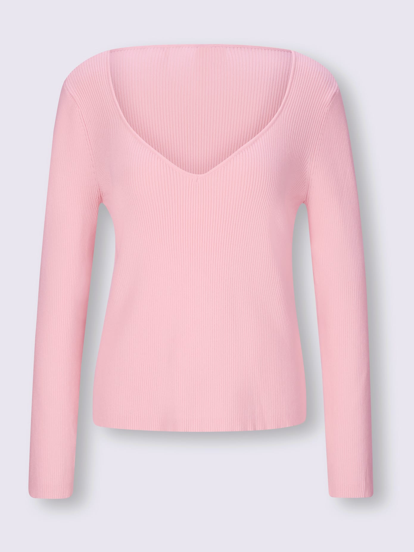 Pull encolure en forme de cœur