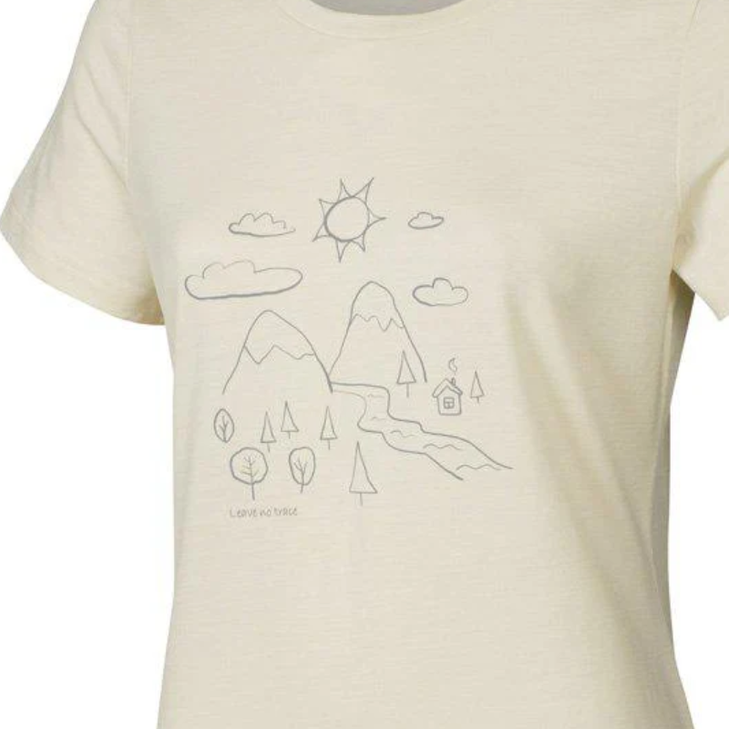 Ivanhoe cilla outdoor dames t-shirt - beige
