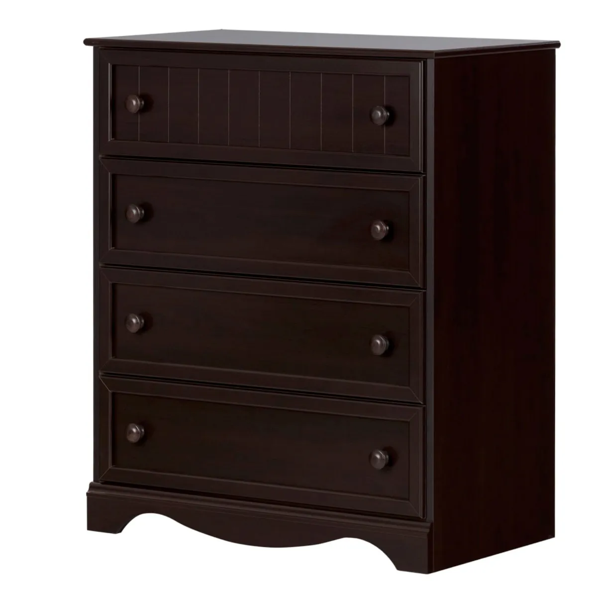 South Shore Savannah Commode 4 tiroirs - Chocolat