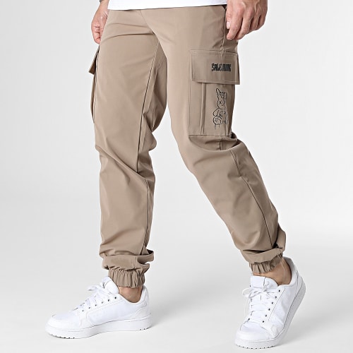 Pantalon Cargo Lapin King Beige Noir
