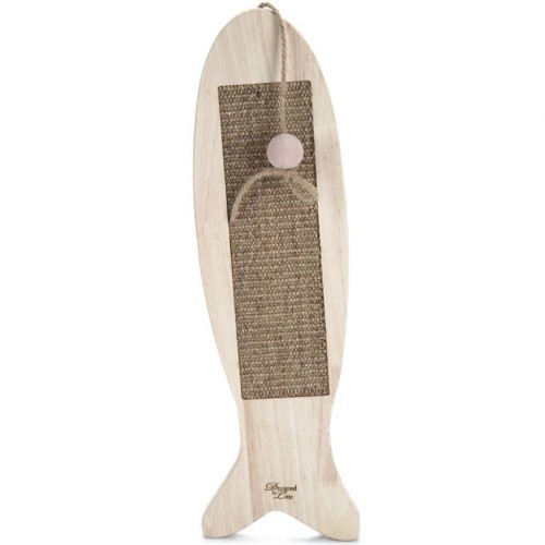 Peixe arranhando, design de Lotte Coddy, cor areia.
