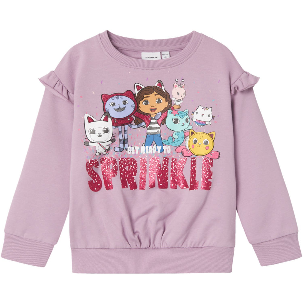 Køb Name It Lavender Mist Nera Gabby Regular Sweatshirt