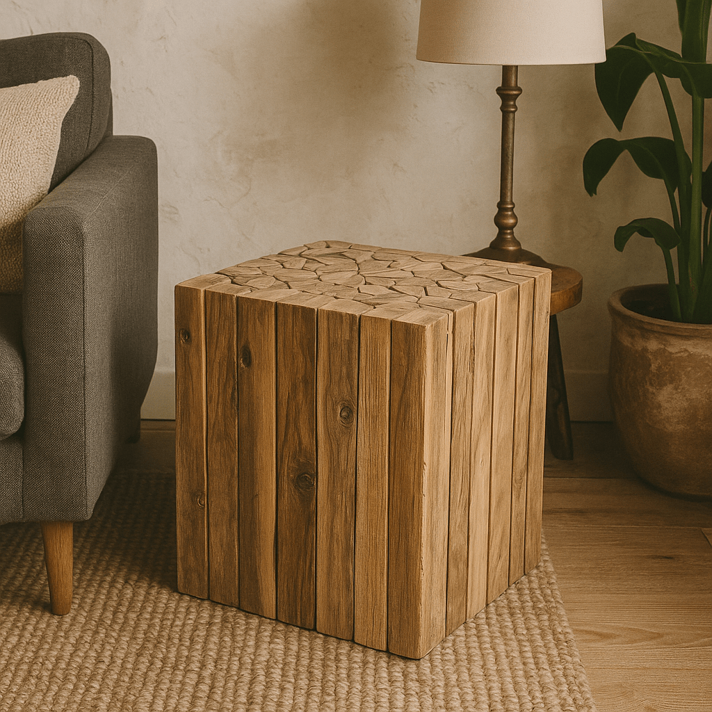 Noa bijzet tafel vierkant Walnoot