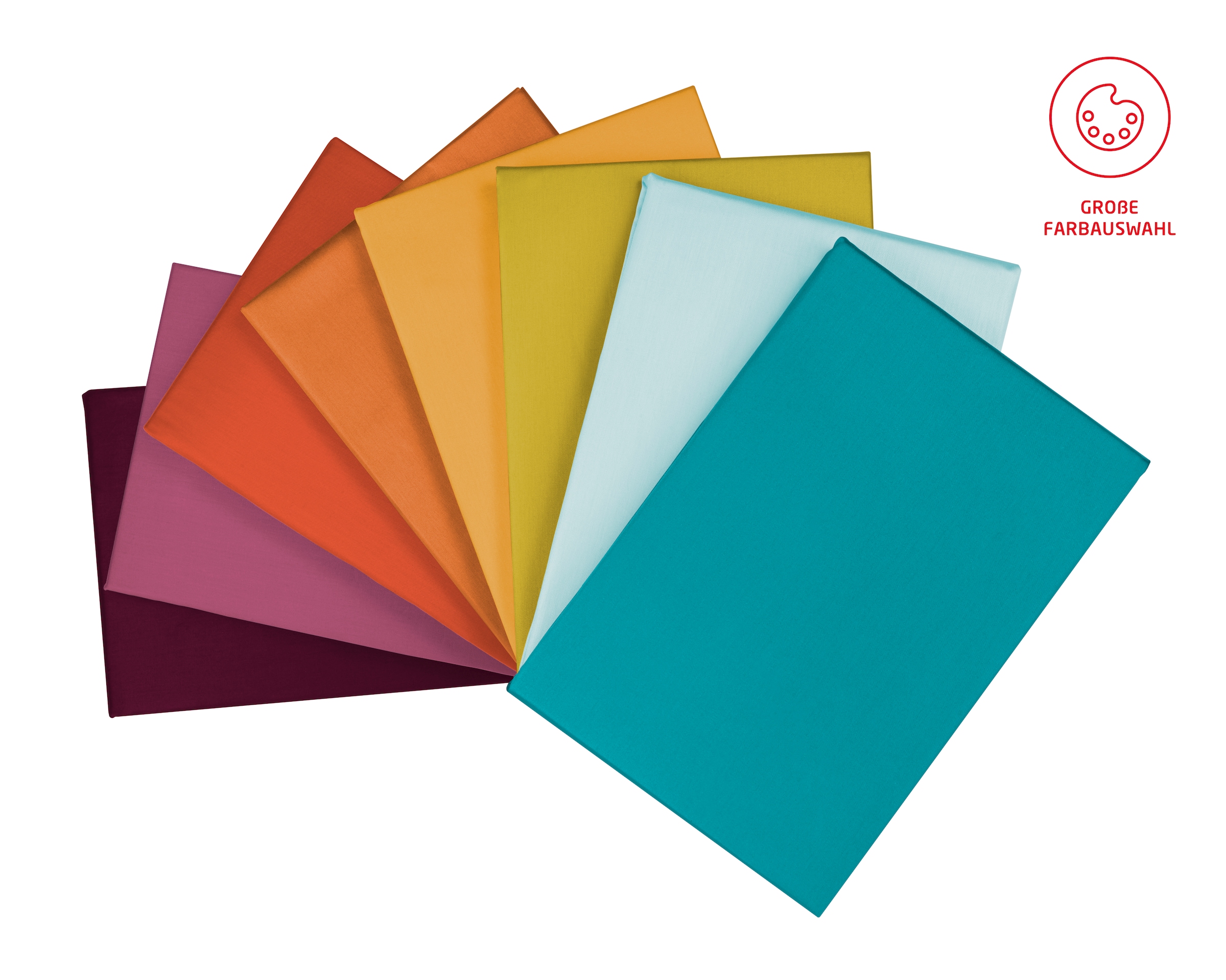 fleuresse Bettwäsche »Colours in 135x200, 155x220 oder 200x200 cm« 2 Stk. tlg. Bettwäsche aus 100% Baumwolle, uni, mit Reissverschluss