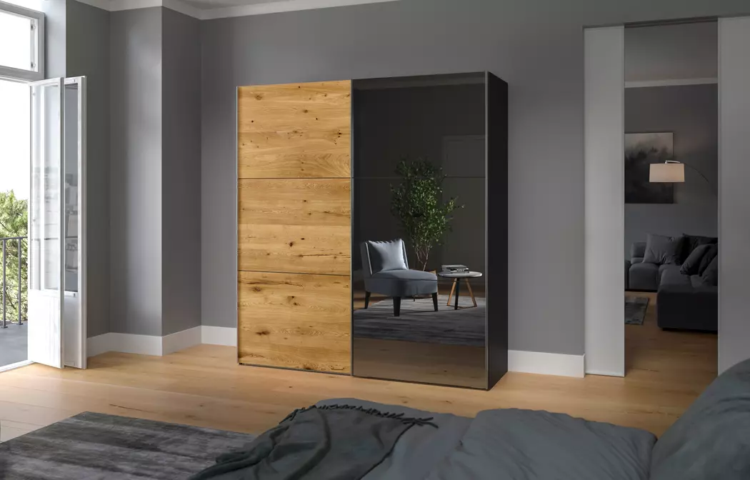 Schwebetürenschrank Slideline 203 x 220 cm