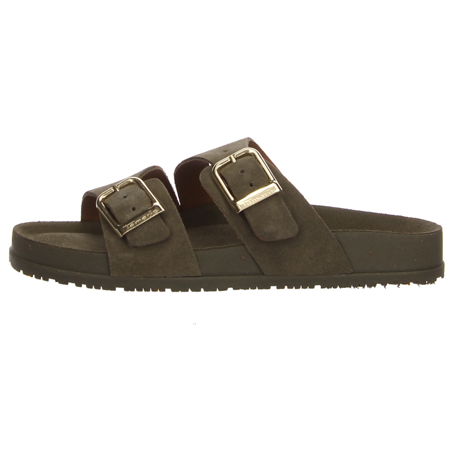 Tamaris Pantolette oliv grün