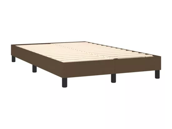 Sommier à lattes de lit Marron foncé 120x200 cm Tissu