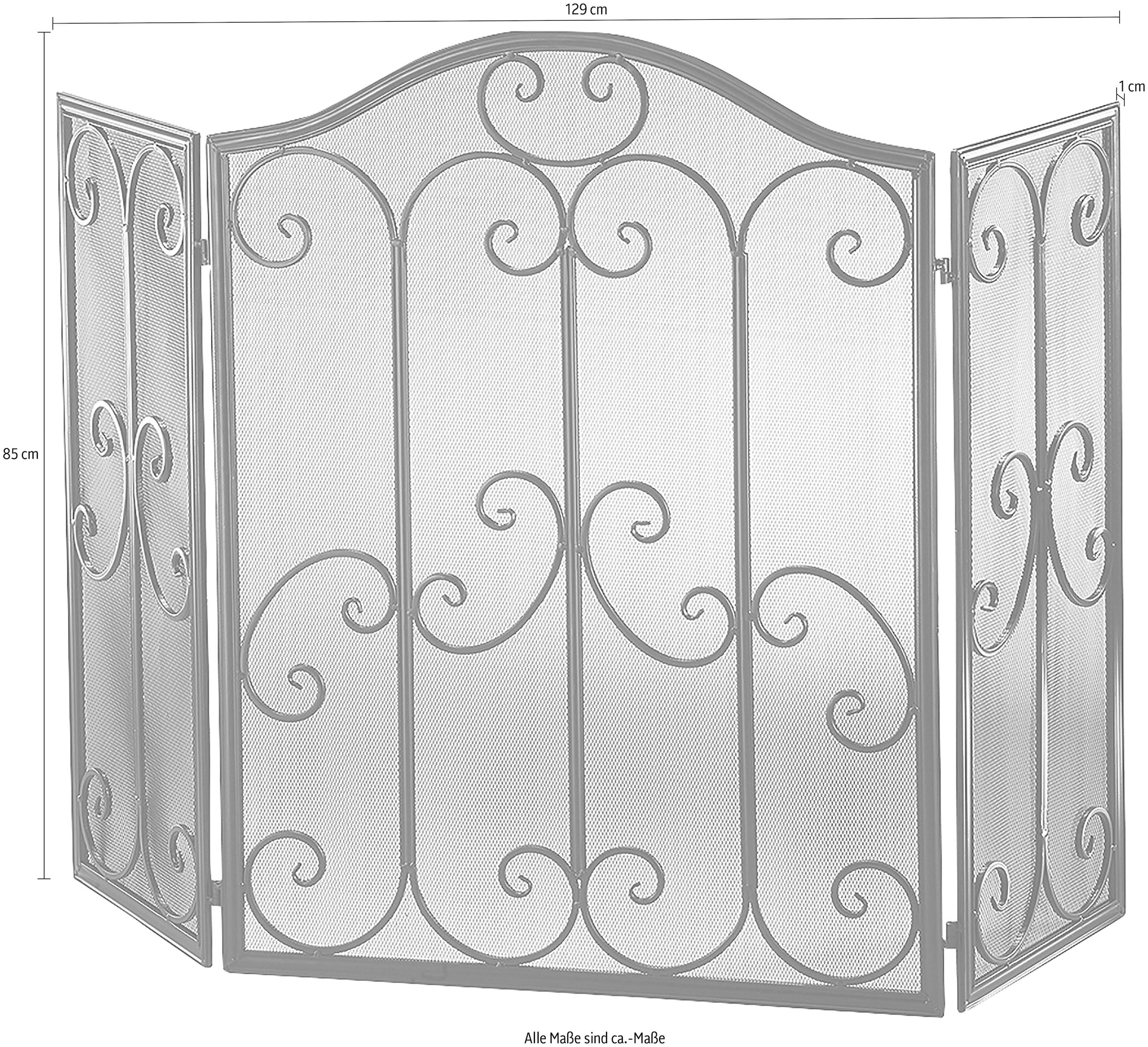 locker Kamingitter mit Ornamenten