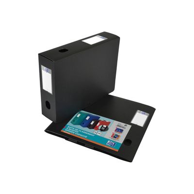 Oxford Memphis - Boîte de classement plastique - dos 80 mm - noir