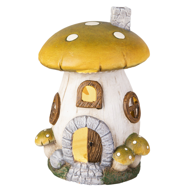 LED-Haus - aus Keramik - ca. 16 x 14,5 x 23,5 cm - 1 Stück