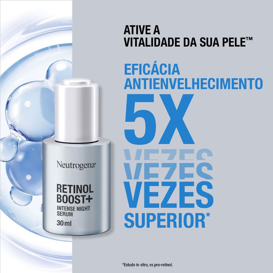 NEUTROGENA  Retinol Boost+  Sérum de Noite Intenso - 30ml
