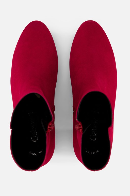 Gabor Enkellaarsjes rood Suede
