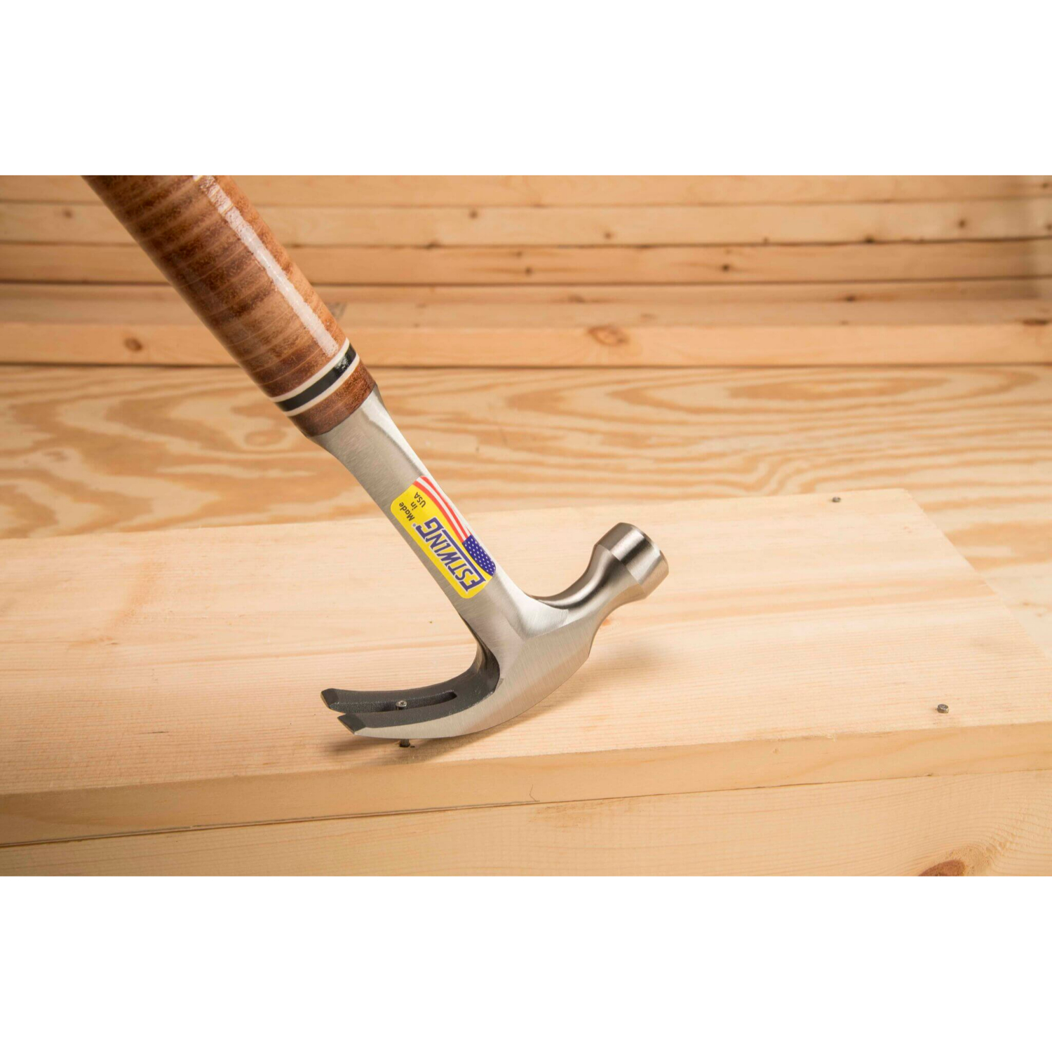 Estwing E20C Gebogen klauwhamer - leren handgreep