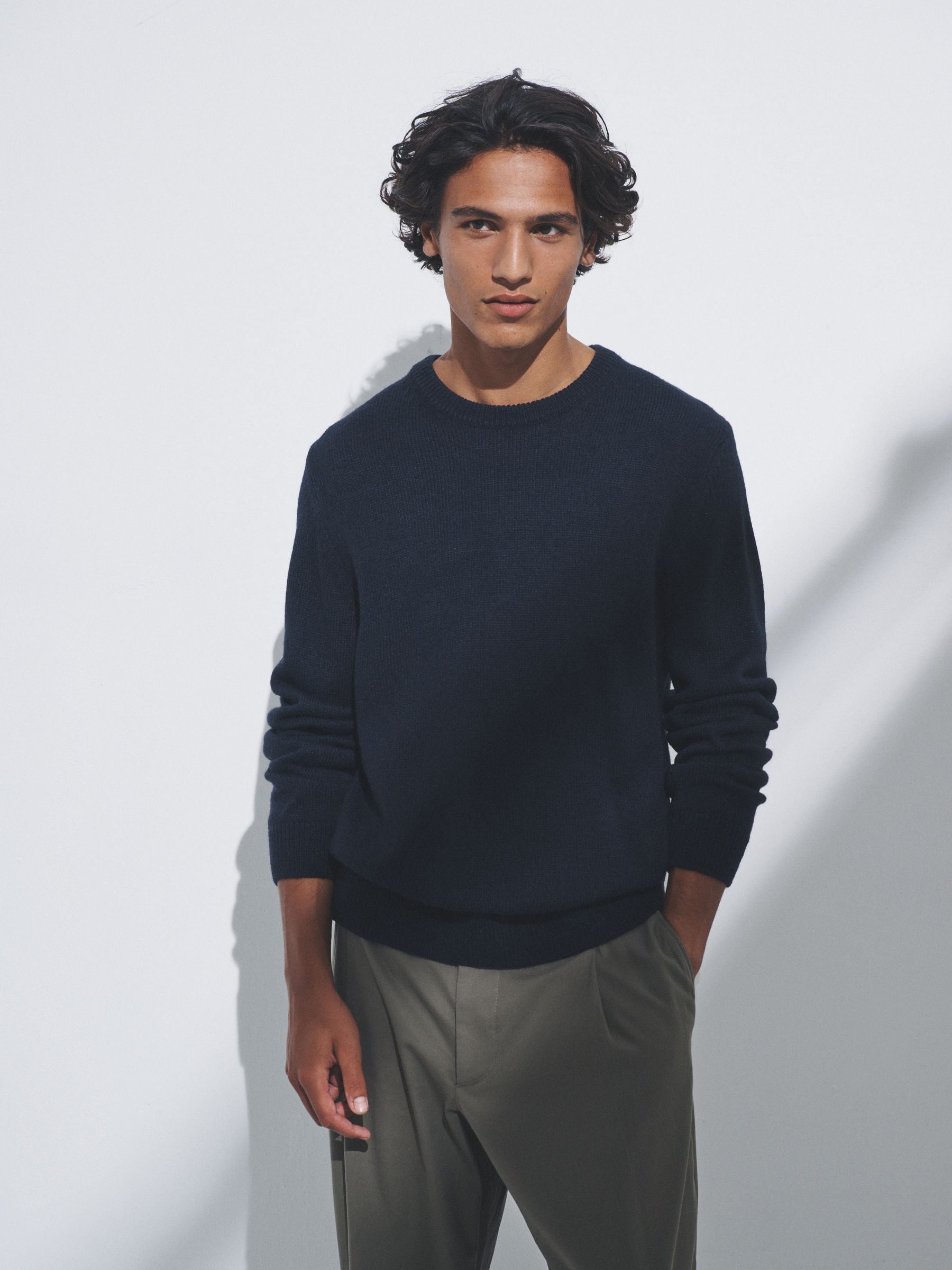 Bruin/donkerblauw - The Set 2 Pack Crew Neck Knitted Jumpers