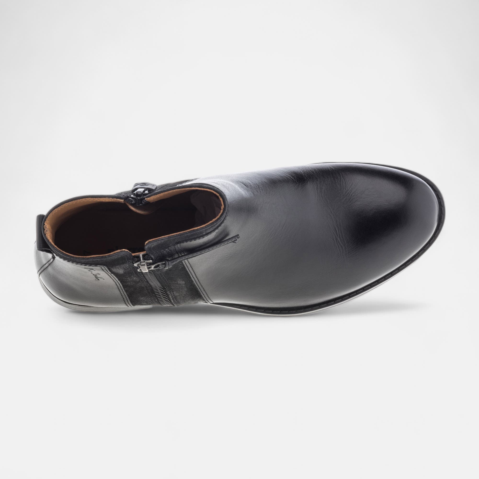 Bottines Femme en cuir noir
