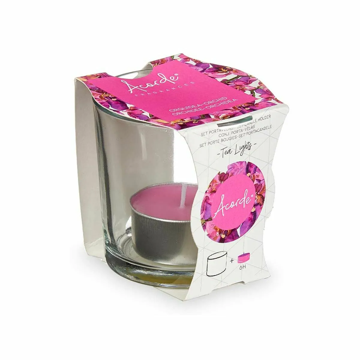 Acorde Bougie Tealight Orchidée