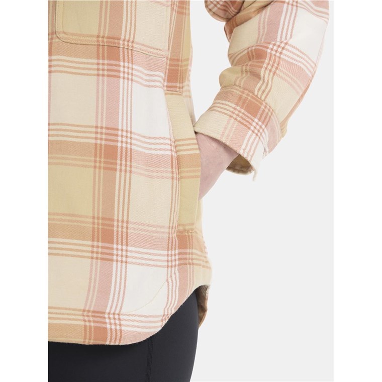 Marmot Wm'S Ridgefield Sherpa Flannel Jacket Cream/White