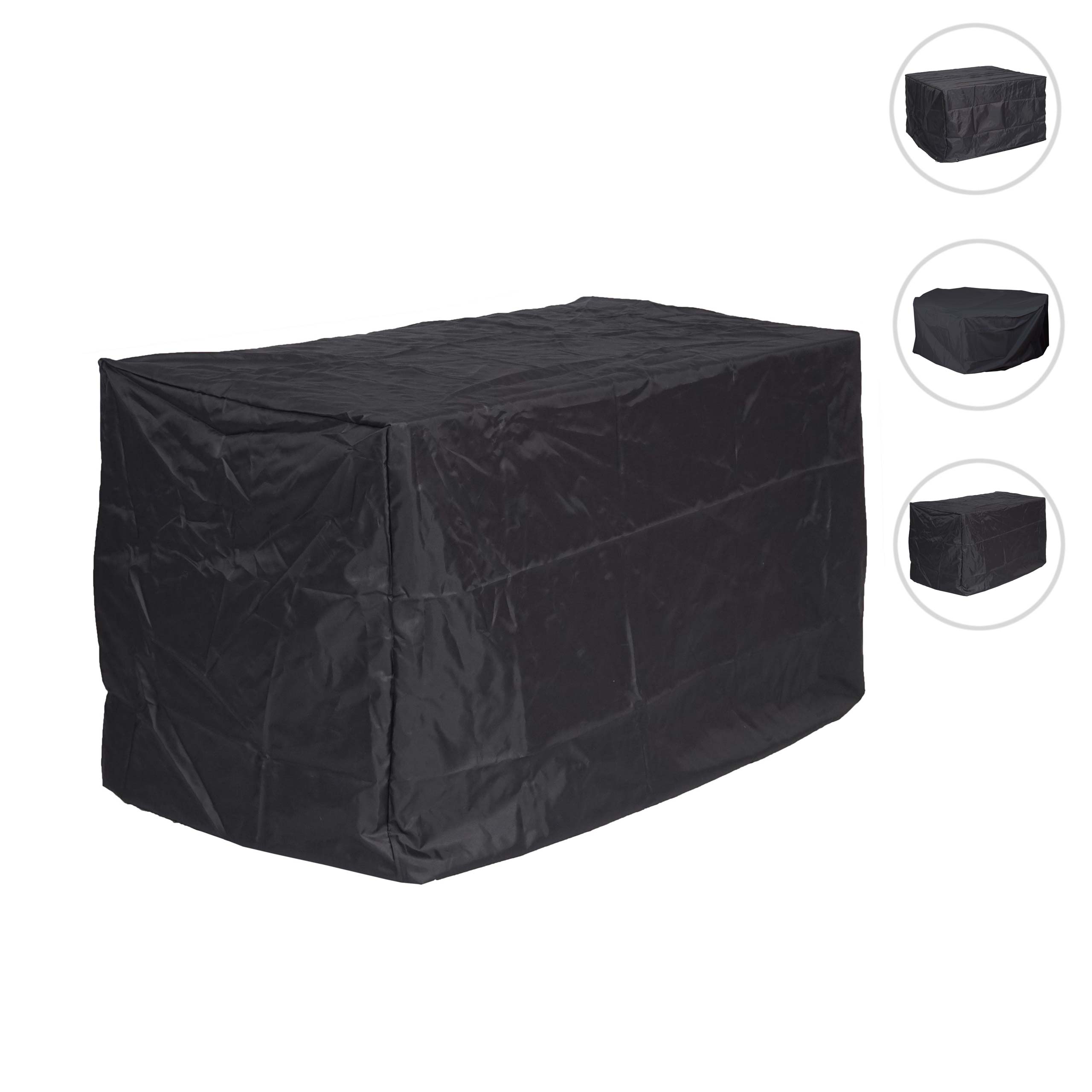 Abdeckhaube MCW-J41, Abdeckplane Schutzplane Schutzhülle, Outdoor Gartenmöbel Garnitur, anthrazit ~ 75x180x120cm
