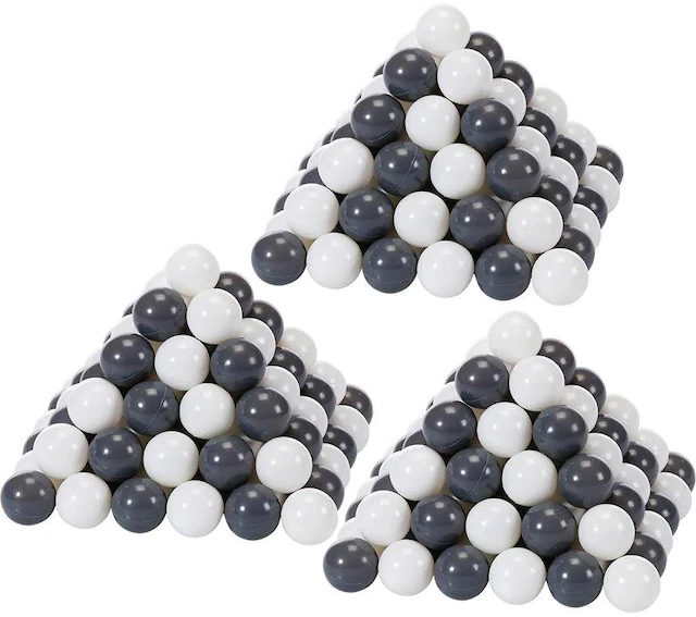 Knorrtoys® Bällebad-Bälle »300 Stück, Grey/Cream«