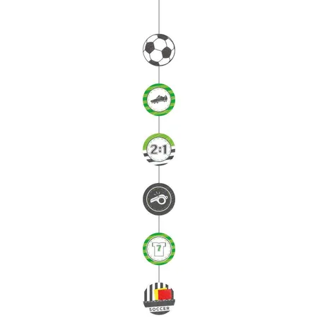 amscan Hängedekorationen Fußball 4er, 130 cm