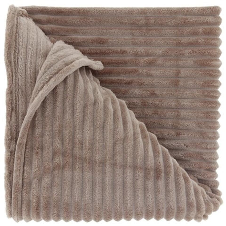 Unique Living - Plaid Dez Taupe - 150x200cm