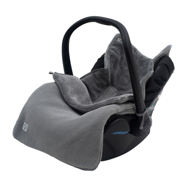 Jollein Basic Knit Voetenzak Stone Greyy
