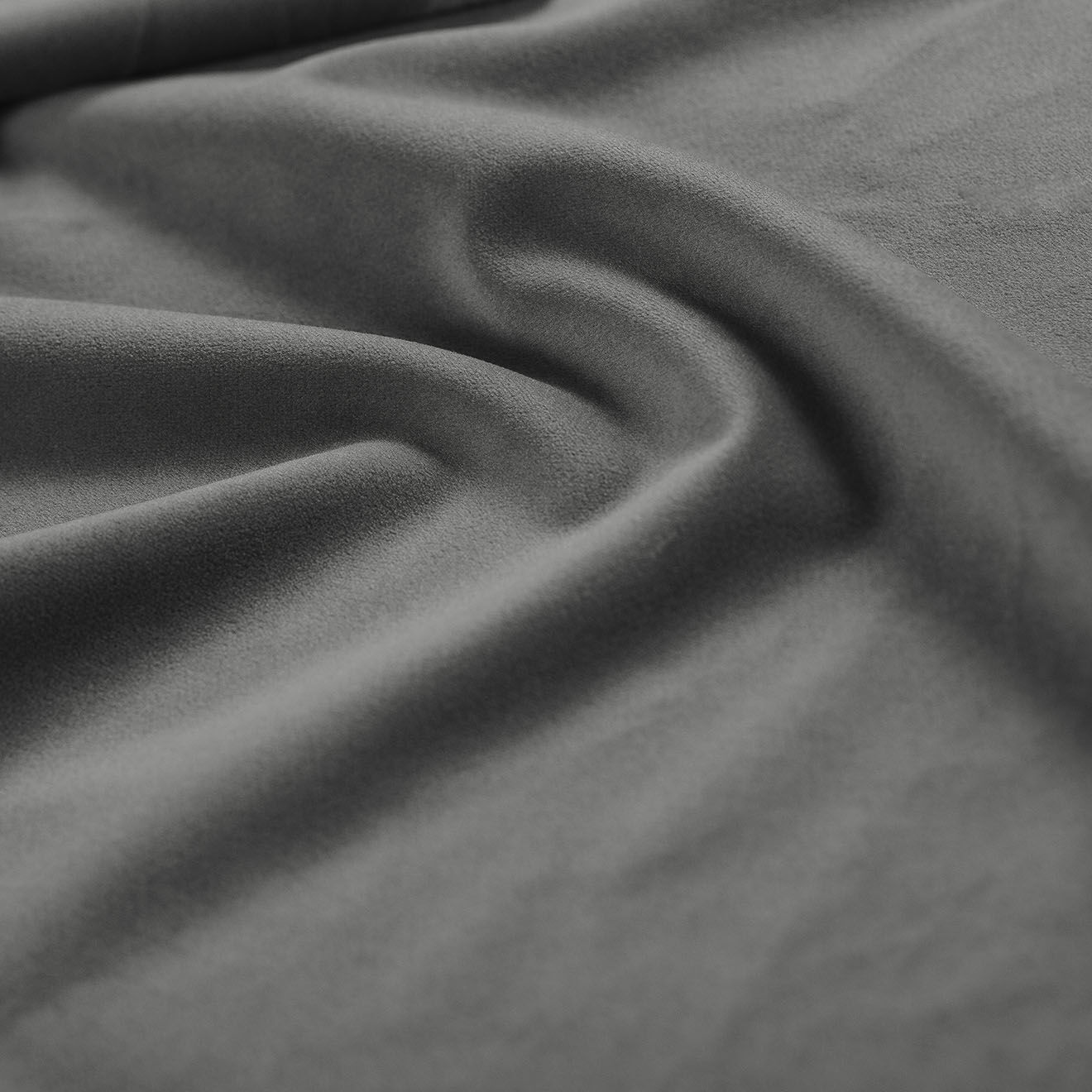 Intérieurs 86 Tête de Lit En Velours Haussmann gris clair - 140 cm