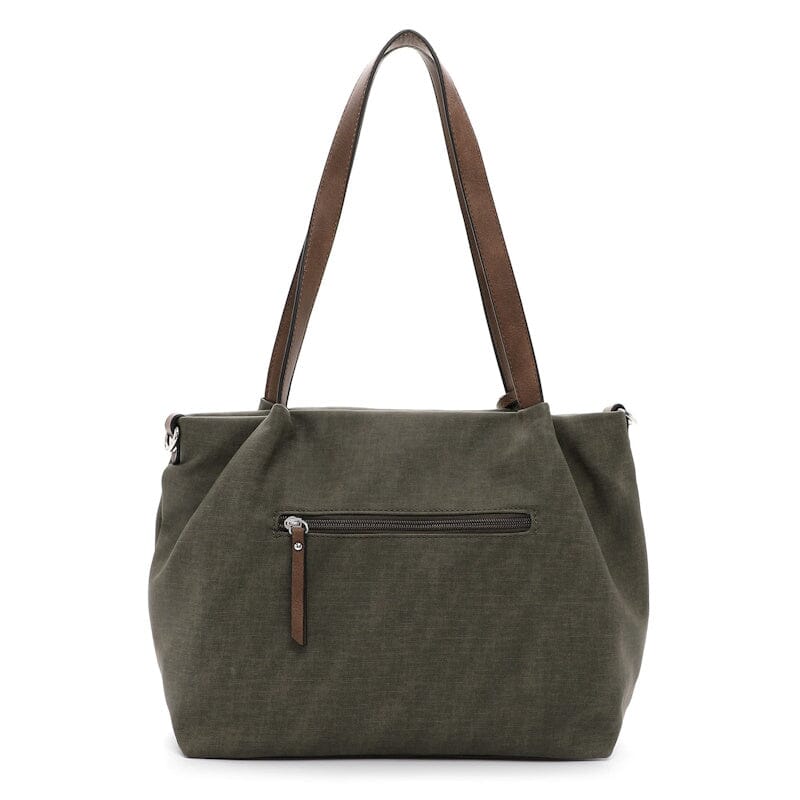 Emily & Noah Elke Bag in Bag Shopper M Olive Cognac