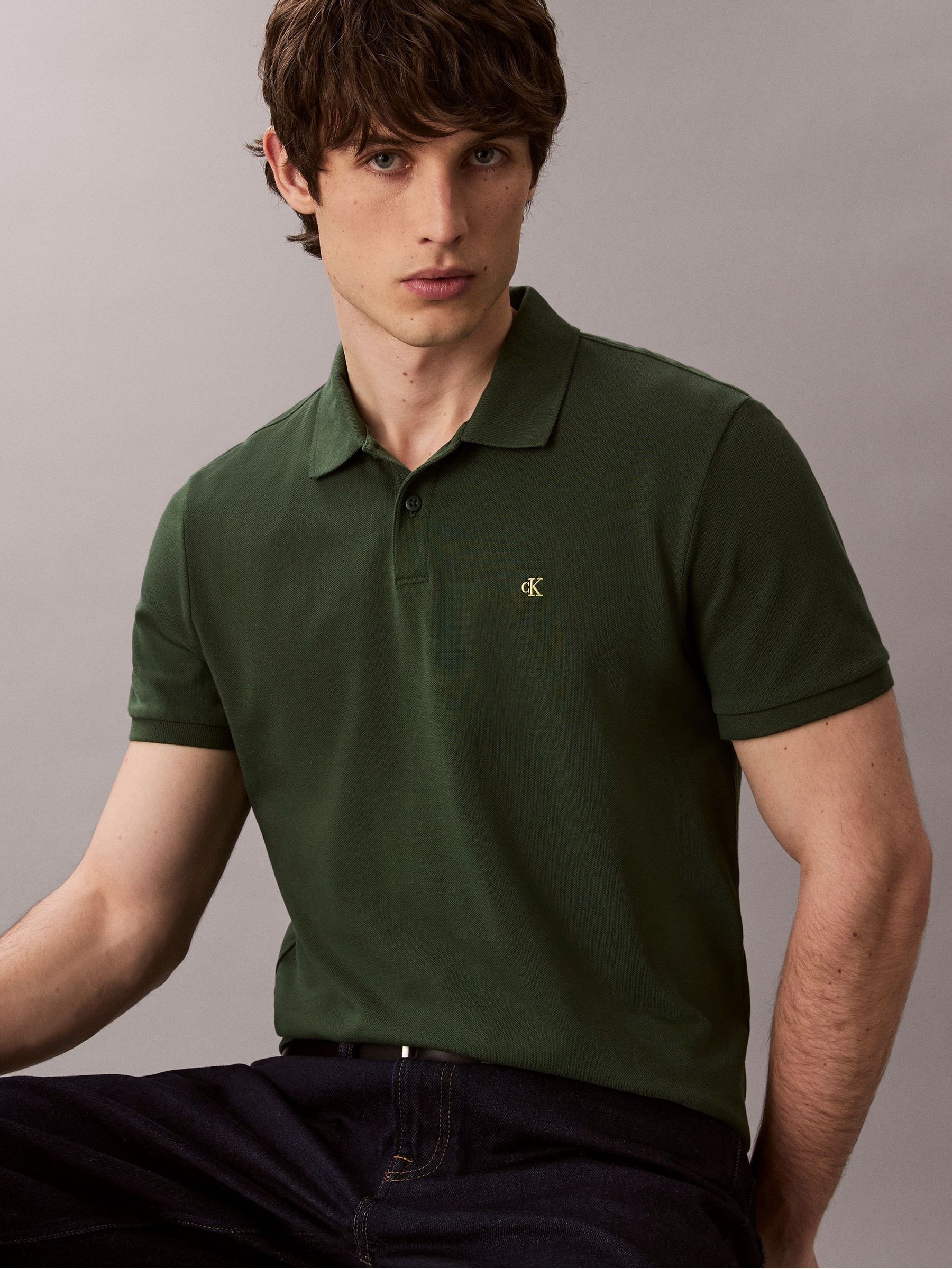 Groen - Calvin Klein Cotton Pique Classic Polo Shirt