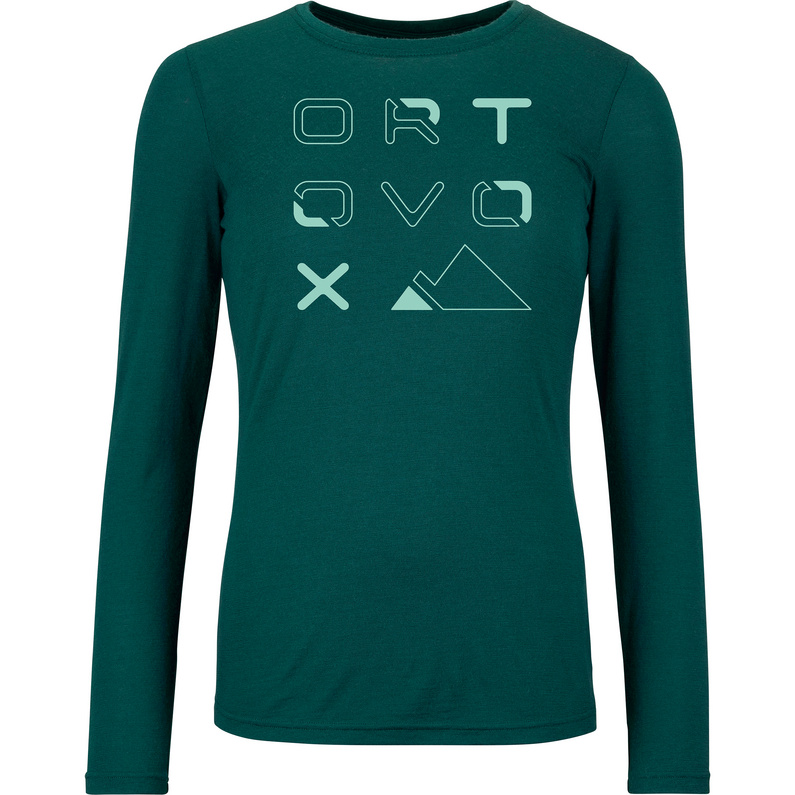 Ortovox Damen 185 Merino Brand Outline Longsleeve