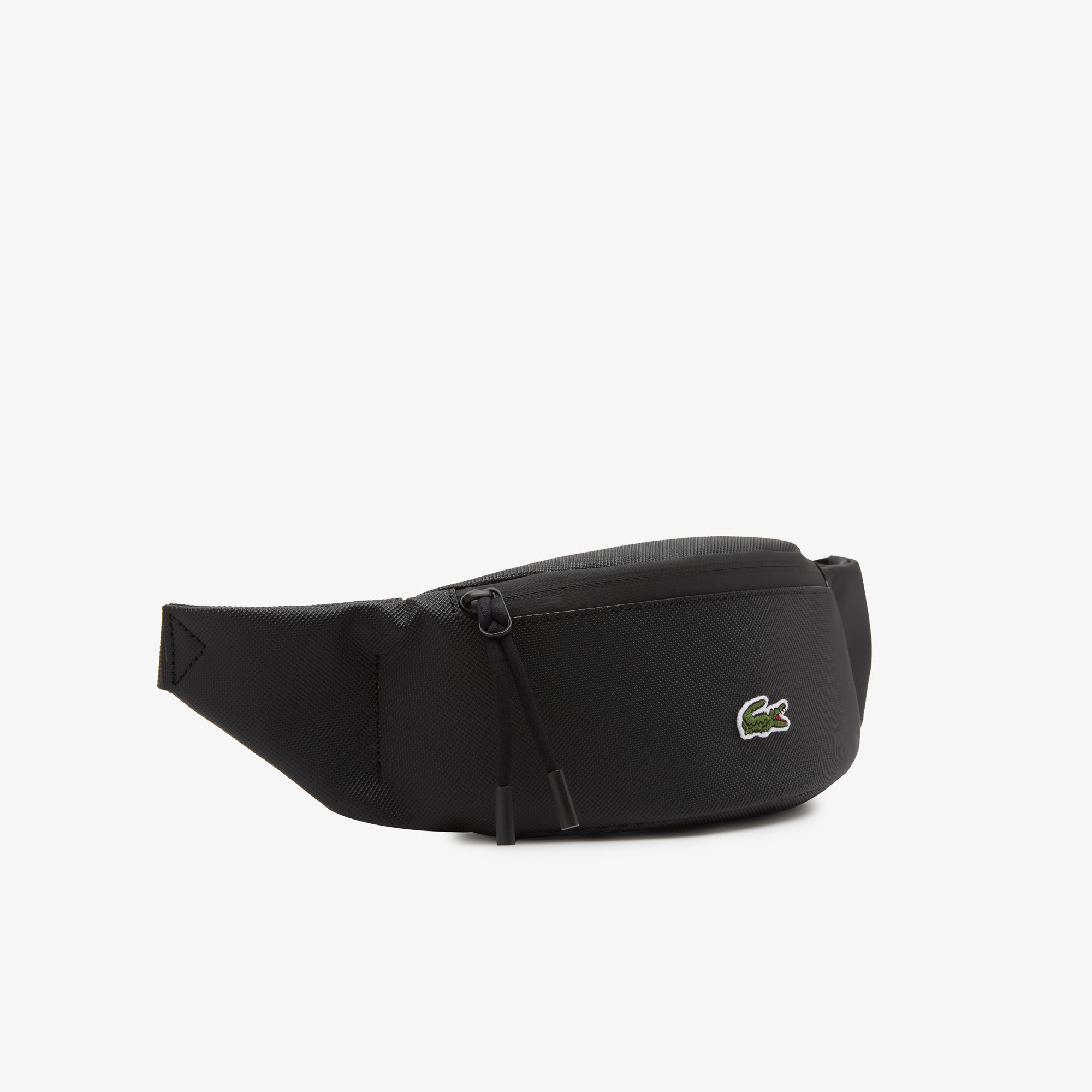 Sac banane zippé LCST en toile enduite unie Sacs banane - Noir - Lacoste - Unisex