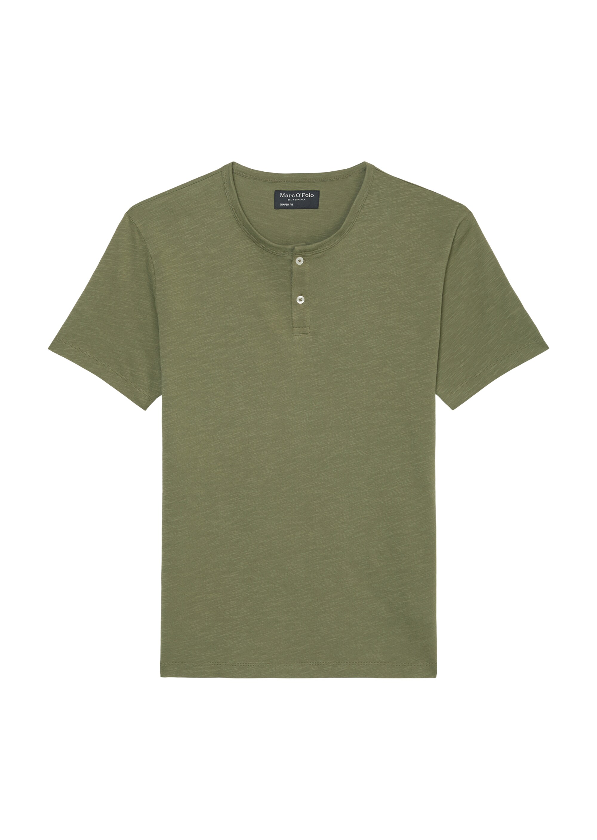 Henley-Shirt regular in softer Slub-Jersey-Qualität