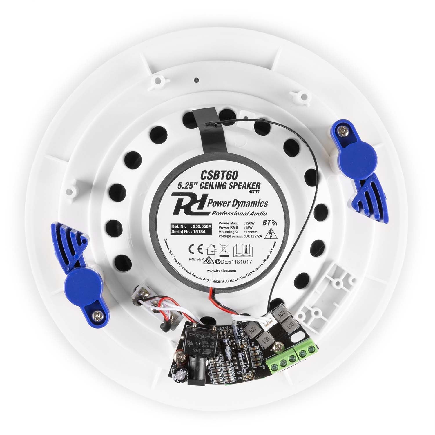 Power Dynamics CSBT60 Bluetooth achtergrondmuzieksysteem 30 Watt wit