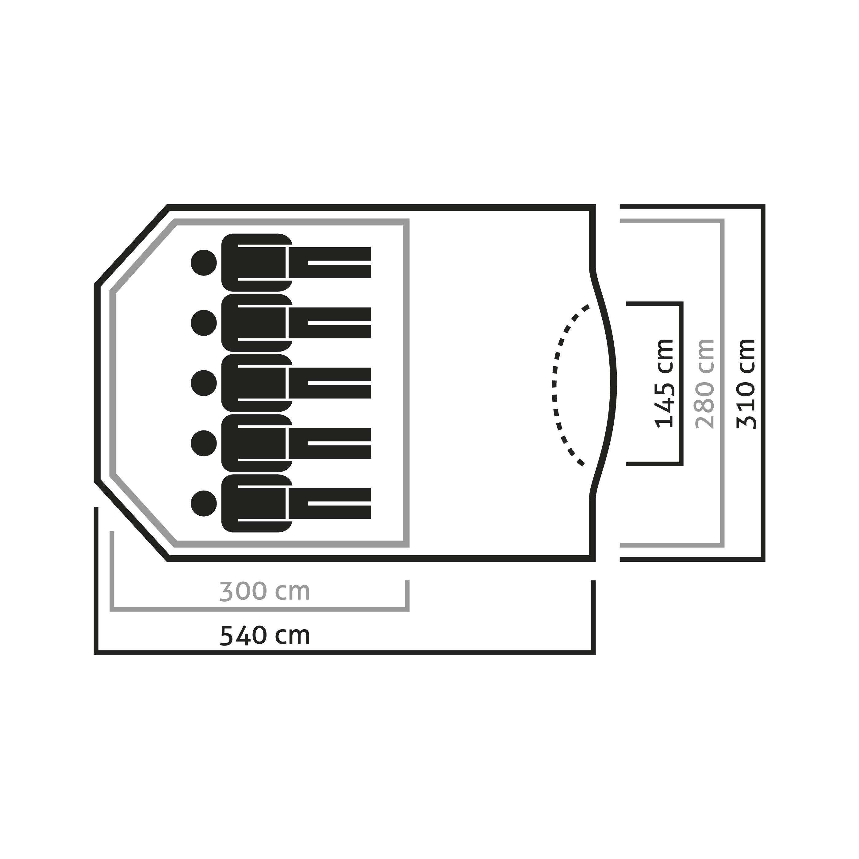 Alpine Lodge V Zelt