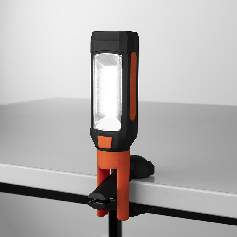 Smartwares LED werklamp op batterijen 3W(zijkant) 1W(bovenkant) 200lm 4000K