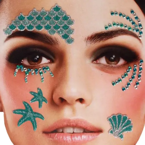 Face Tattoo Sticker Mermaid