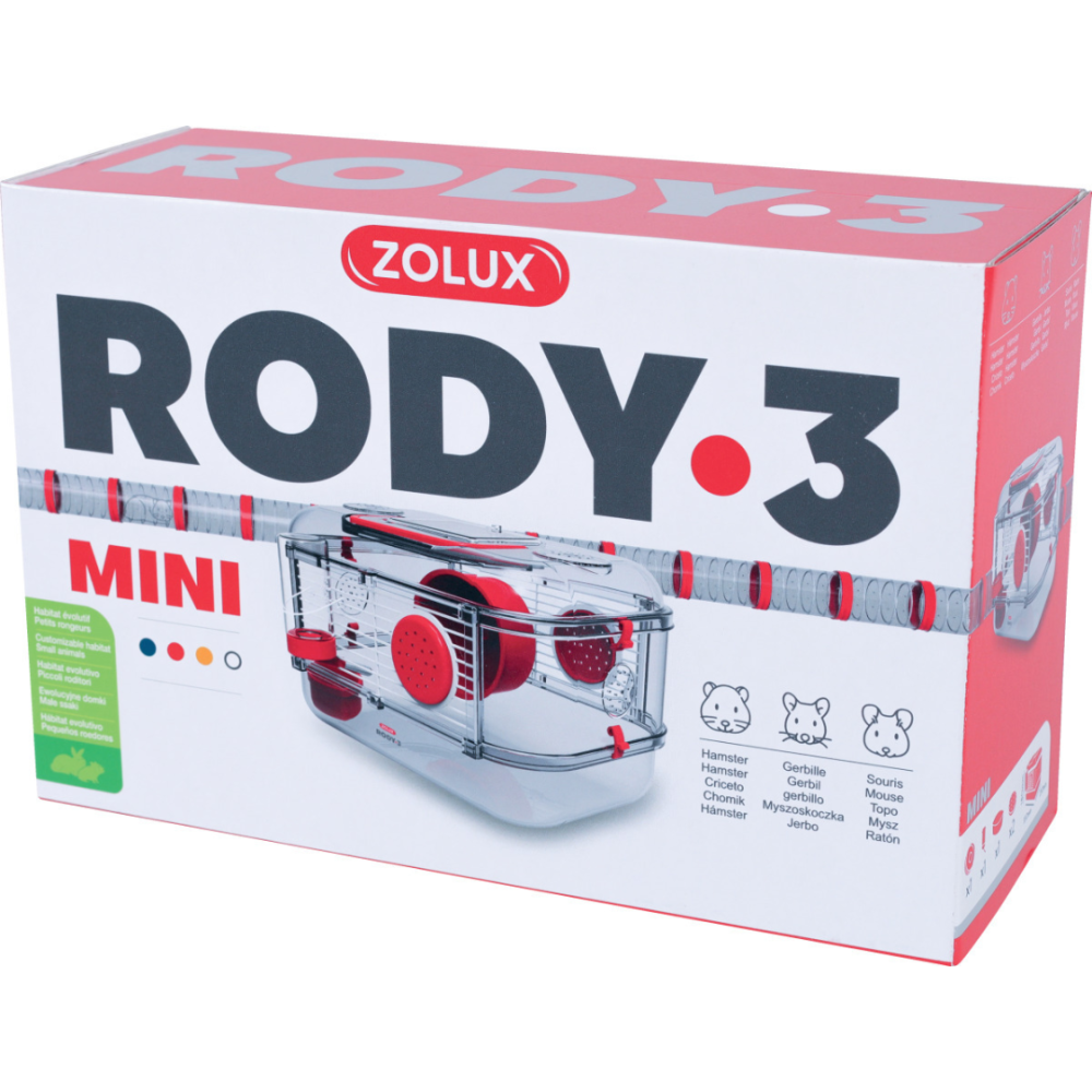 Cage pour petit rongeur rody 3 mini