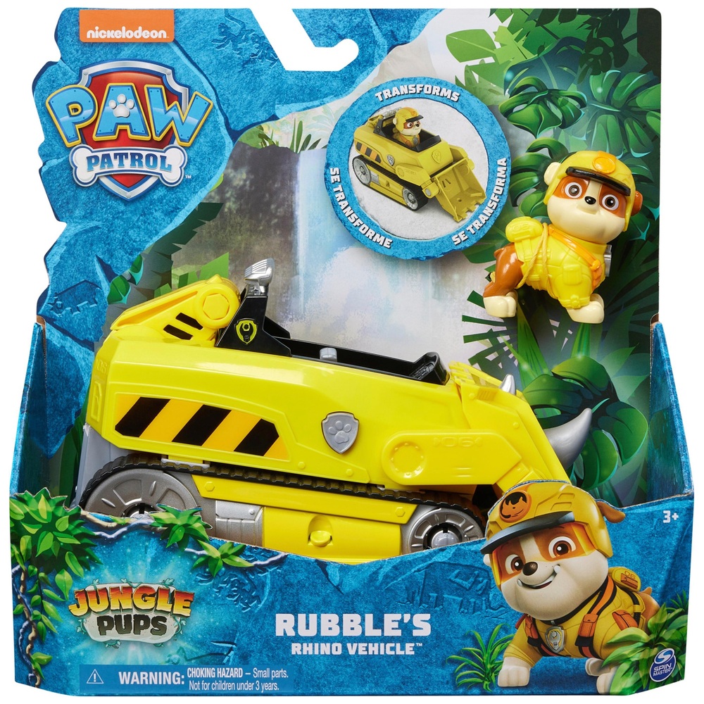 PAW Patrol Dschungelwelpen – Rubble Rhino Rettungsfahrzeug