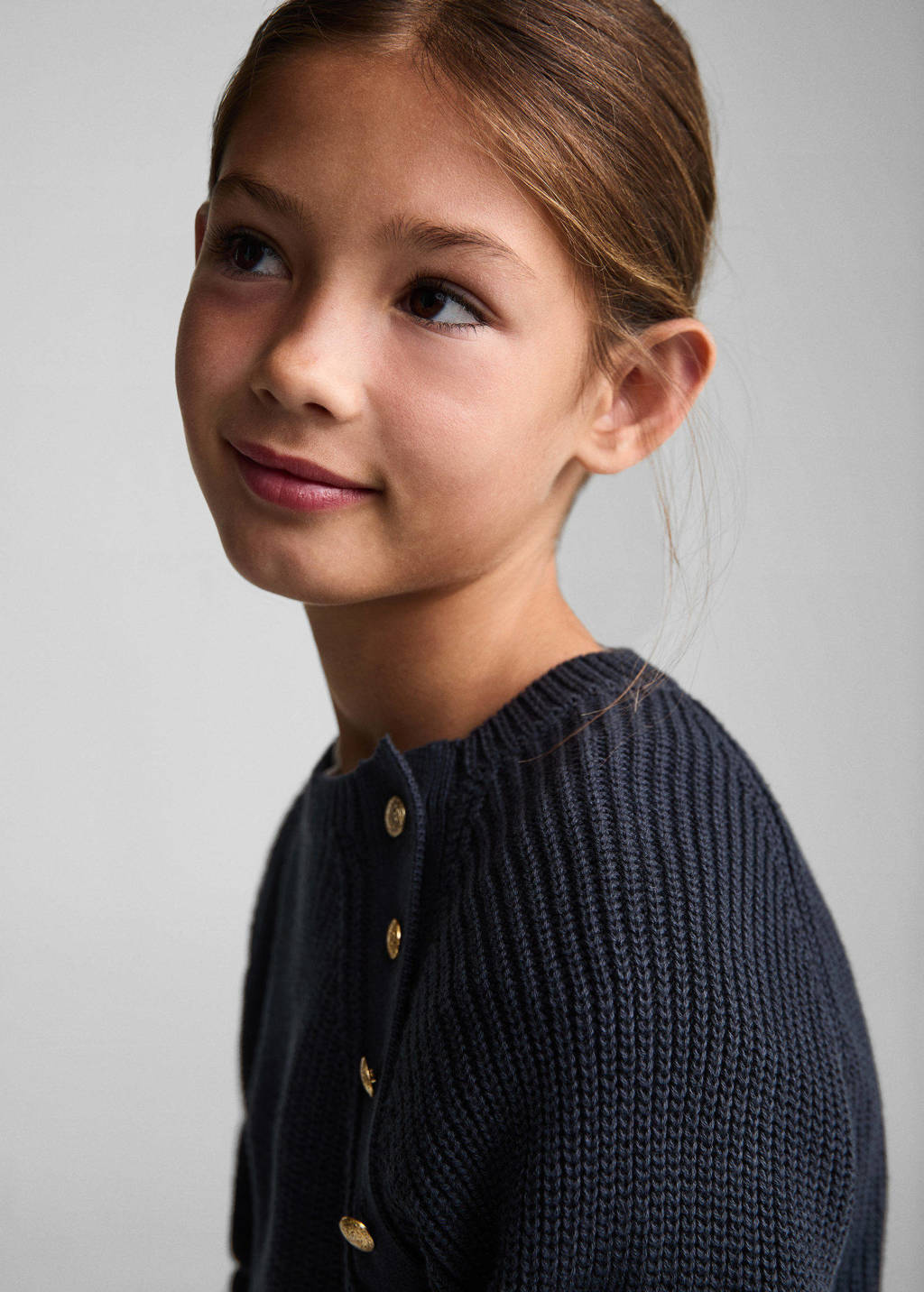 Mango Kids gebreide trui donkerblauw