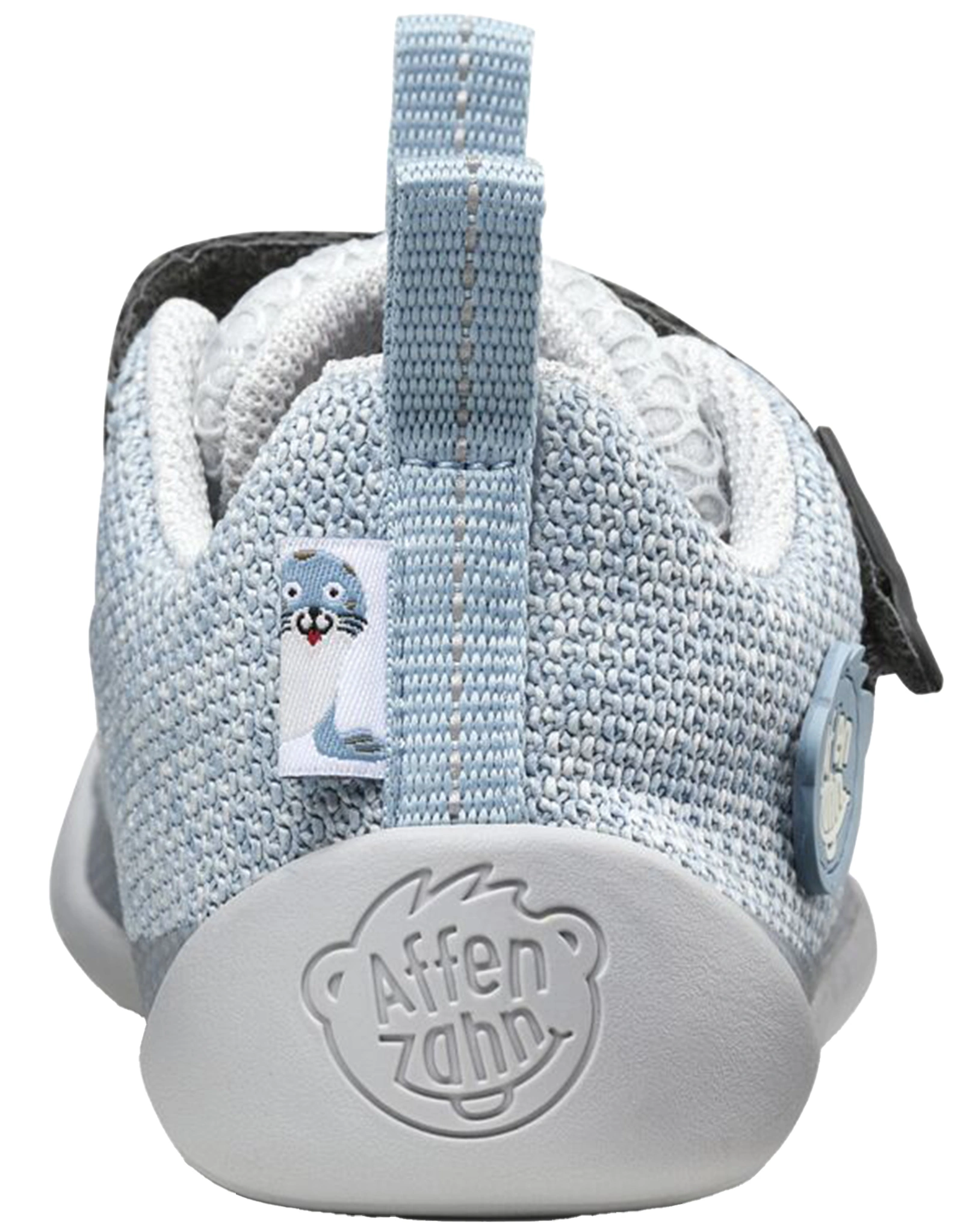 Strick-Halbschuhe HAPPY ROBBE in hellblau