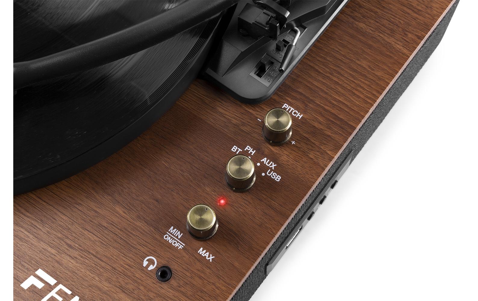 Plattenspieler mit Bluetooth RP162 Braun<br>Retro Plattenspieler mit Bluetooth