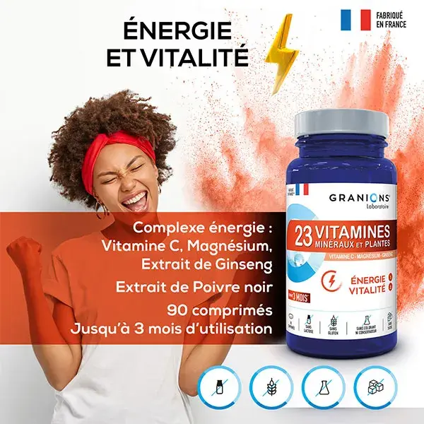 Granions 23 Vitaminas Energia Vitalidade 90 comprimidos