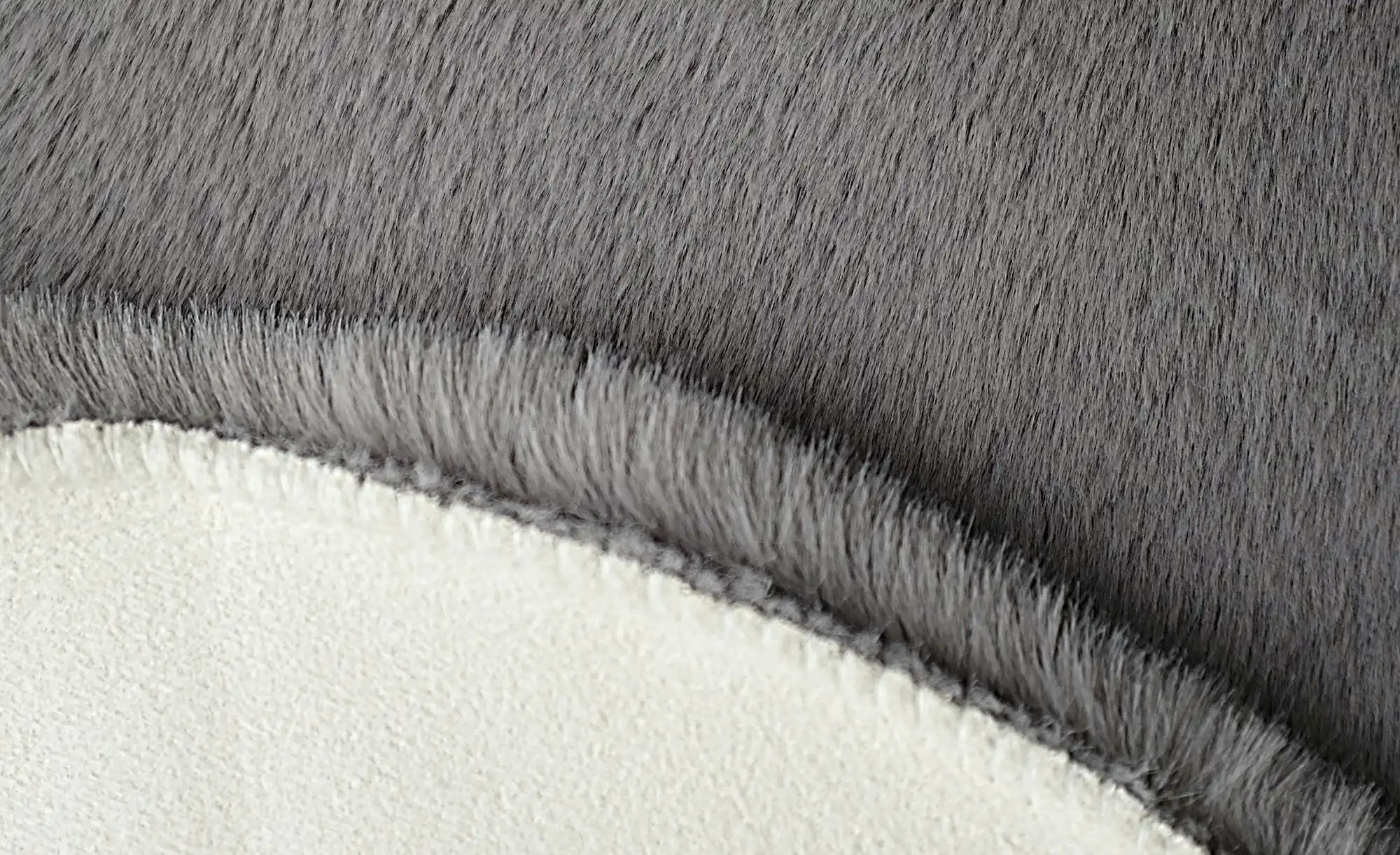 como Kunstfell mit weichem Rücken Doppelfell Bunny-Soft
