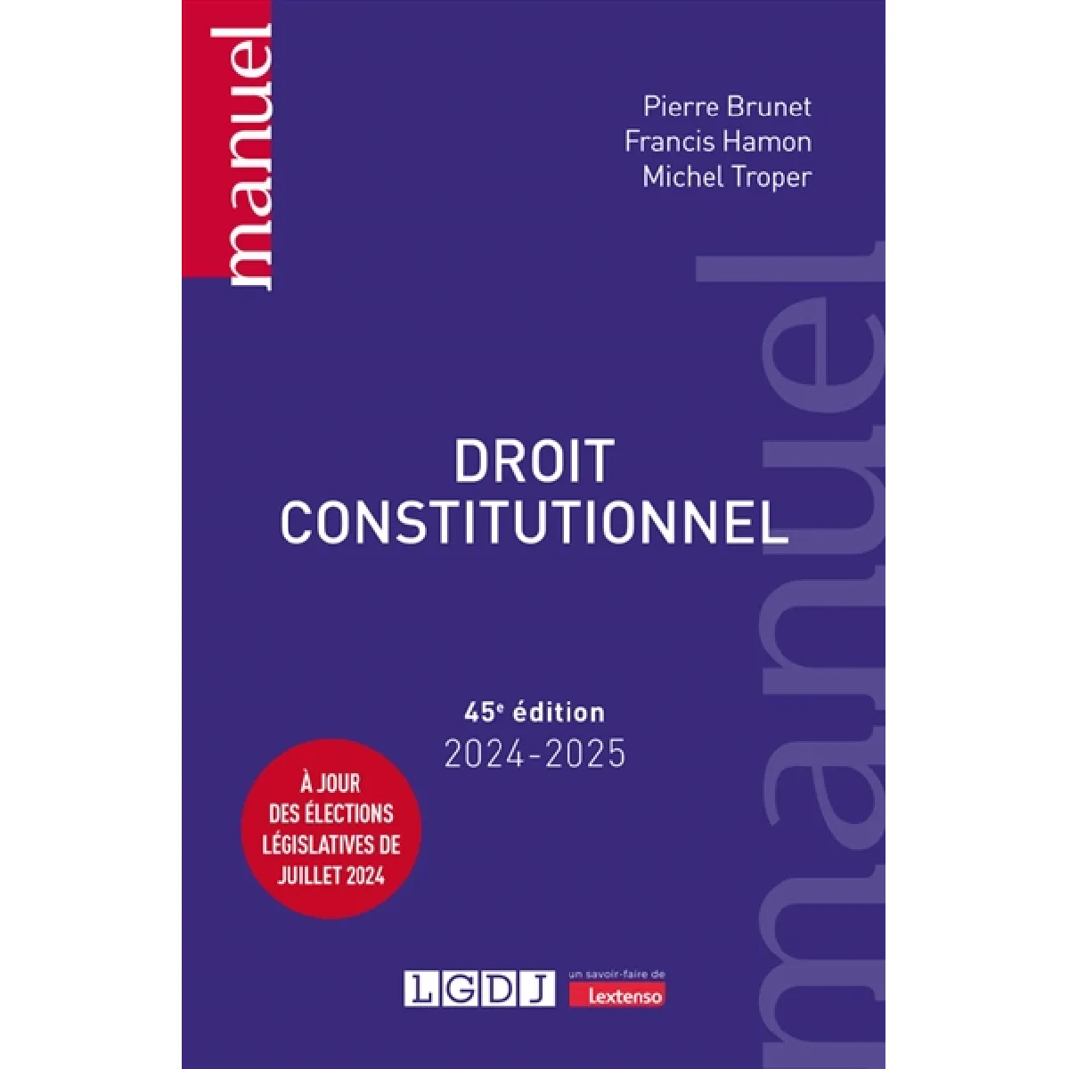 Droit constitutionnel : 2024-2025 · Occasion
