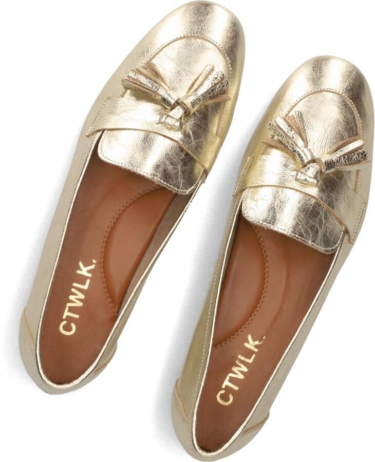 CTWLK Rachy Loafers Dames Instappers Goudkleurig