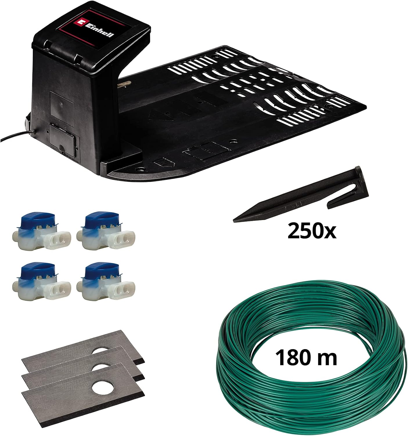 Einhell Rasenmäher FREELEXO 800 LCD BT Solo Power X-Change (ohne Akku, 18 V, 800 m², Multizonenmäher, Bluetooth, für Steigungen bis zu 35%, inkl. Installationszubehör)